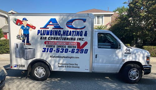 Air Conditioning, Heating & Plumbing Service Truck